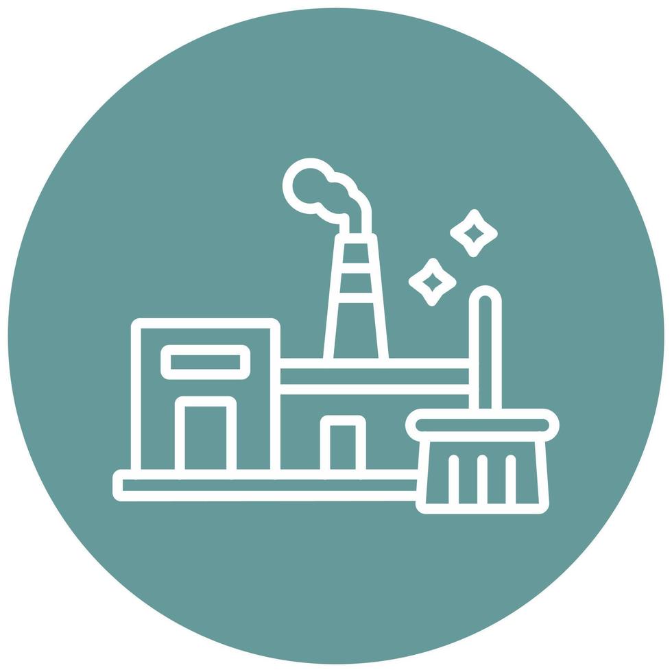Industrial Cleaning Icon Style vector