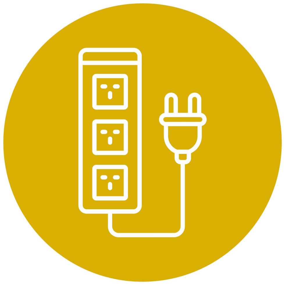 Extension Cord Icon Style vector