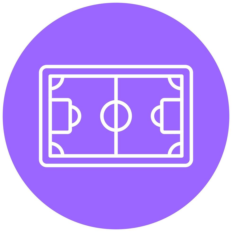 fútbol americano campo vector icono estilo