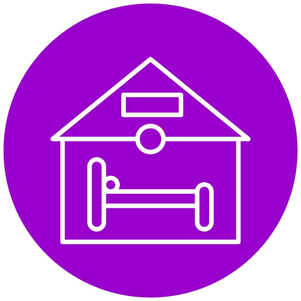 Accommodation Vector Icon Style
