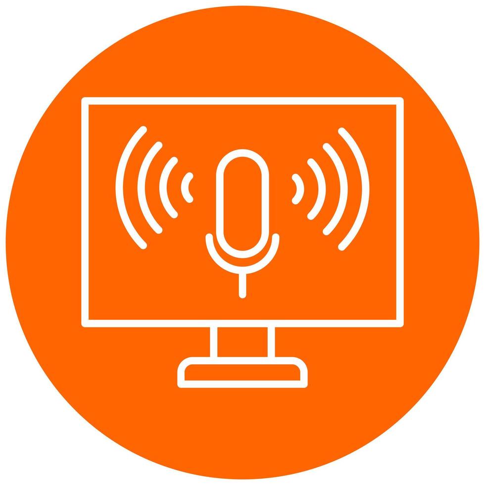Voice Control Vector Icon Style