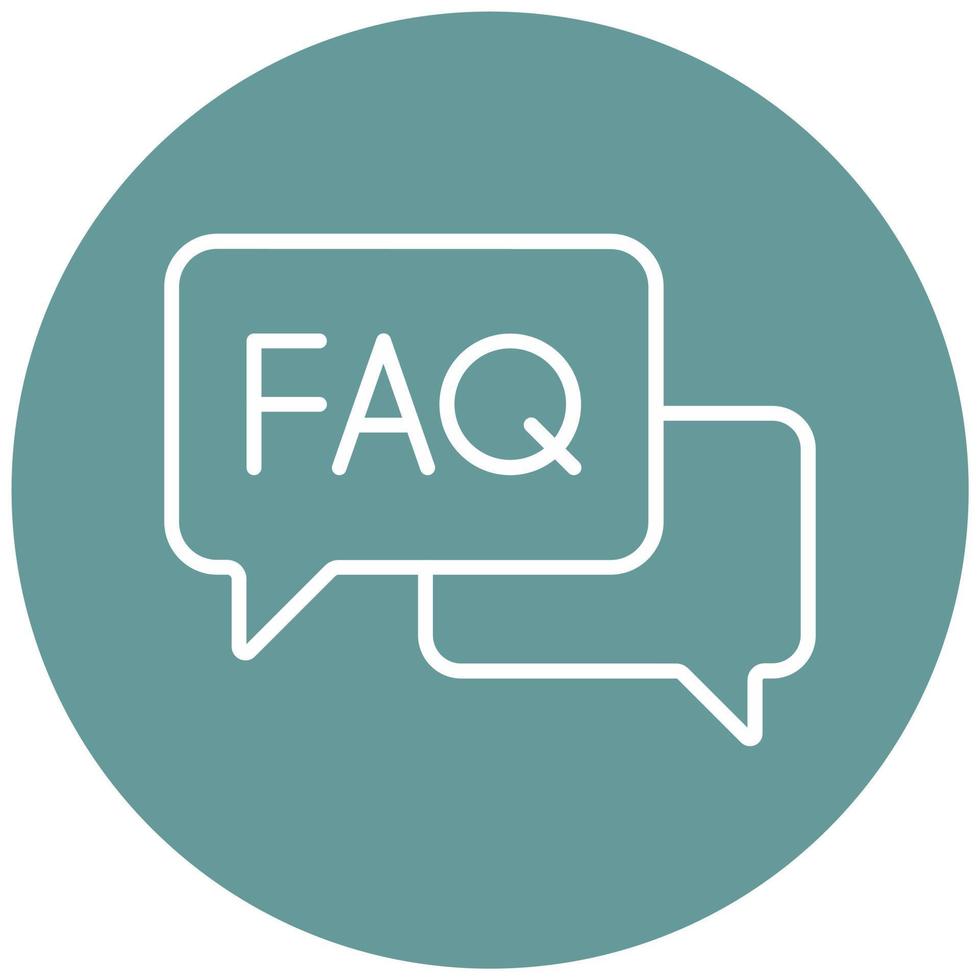 Faq Icon Style vector