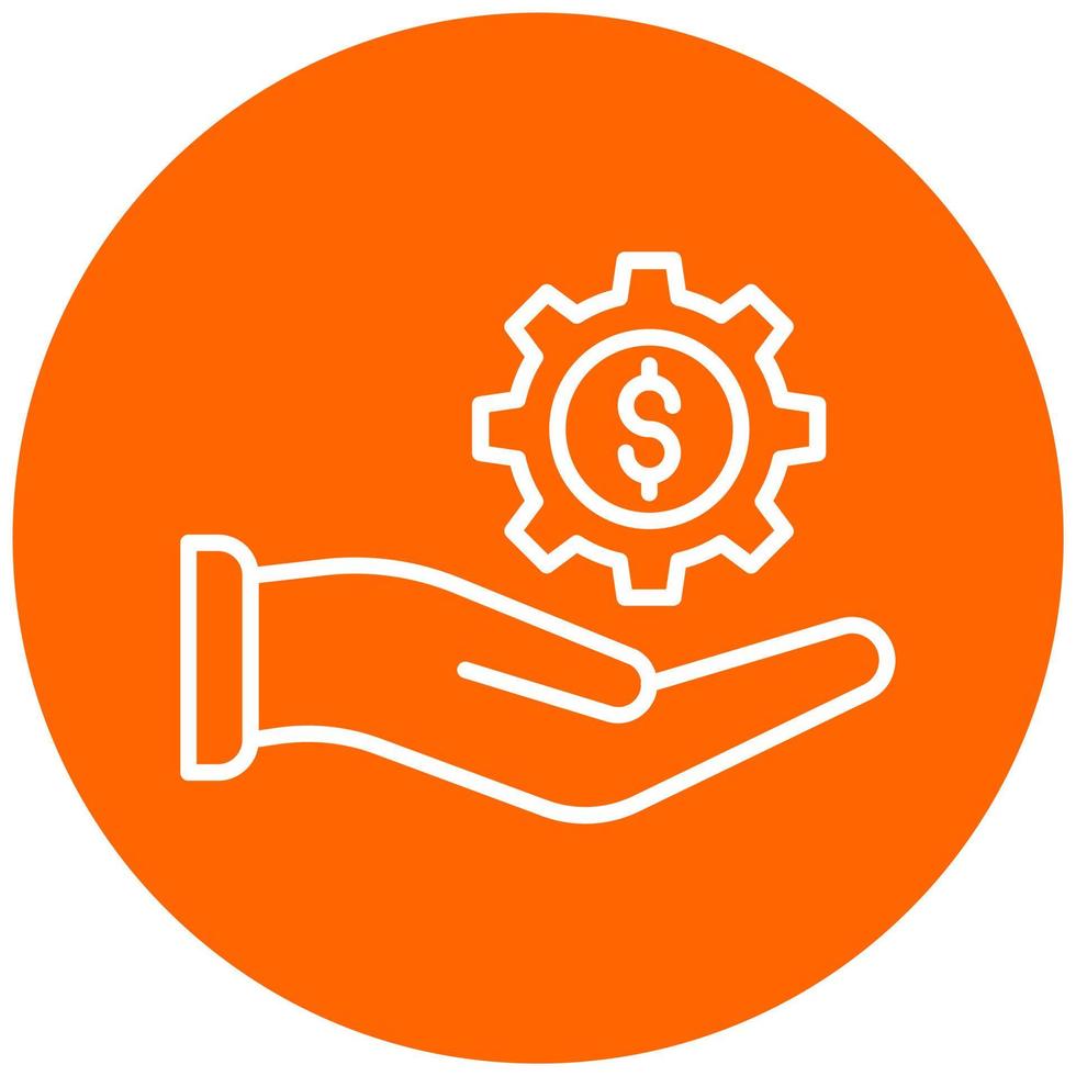 Income Settings Icon Style vector