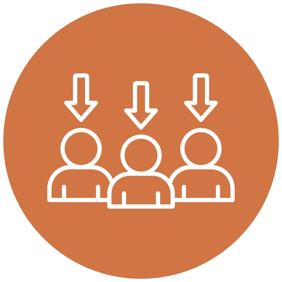 Downsizing Icon Style vector