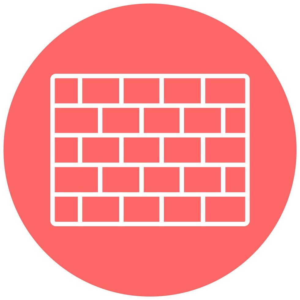 Brick Wall Icon Style vector