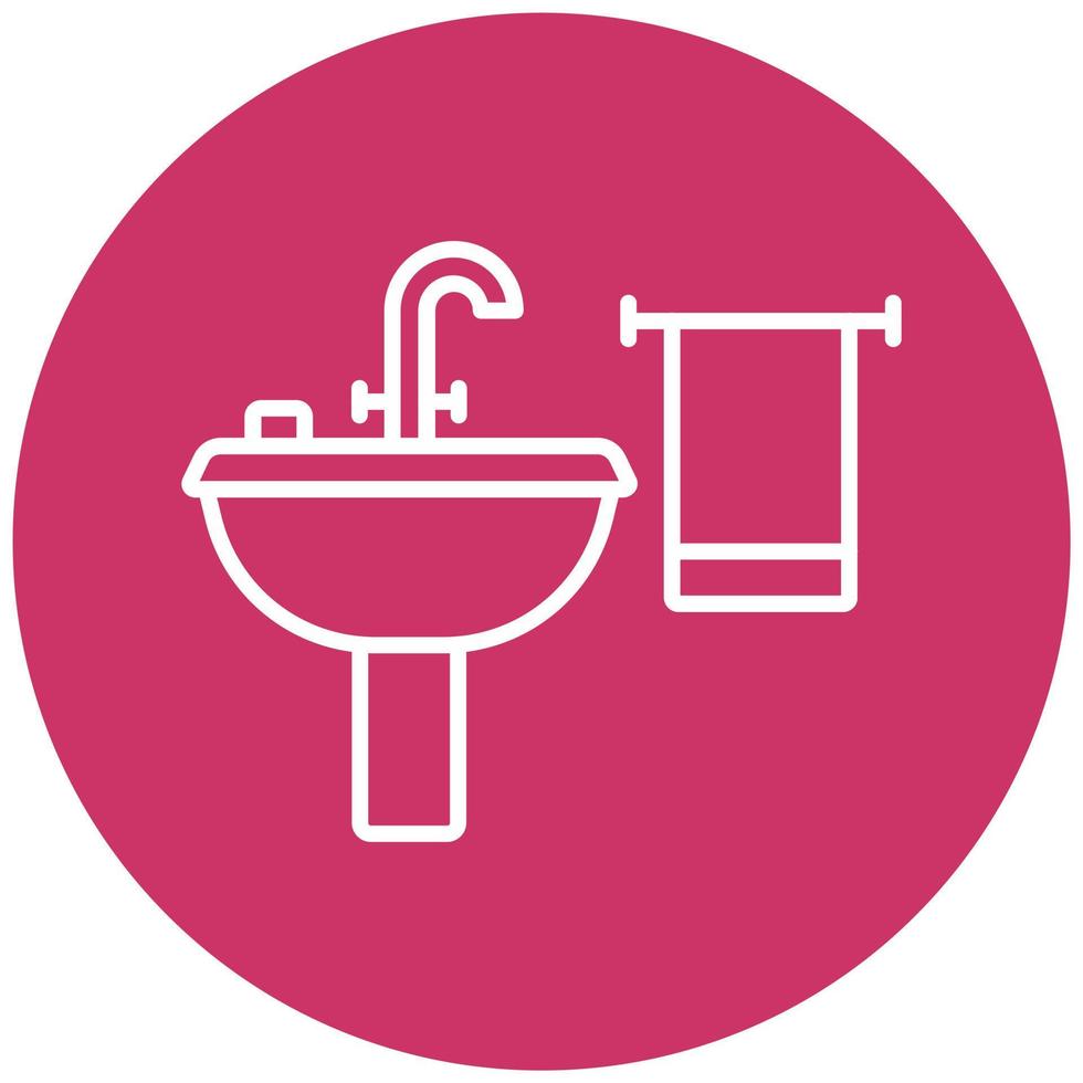 Bathroom Icon Style vector