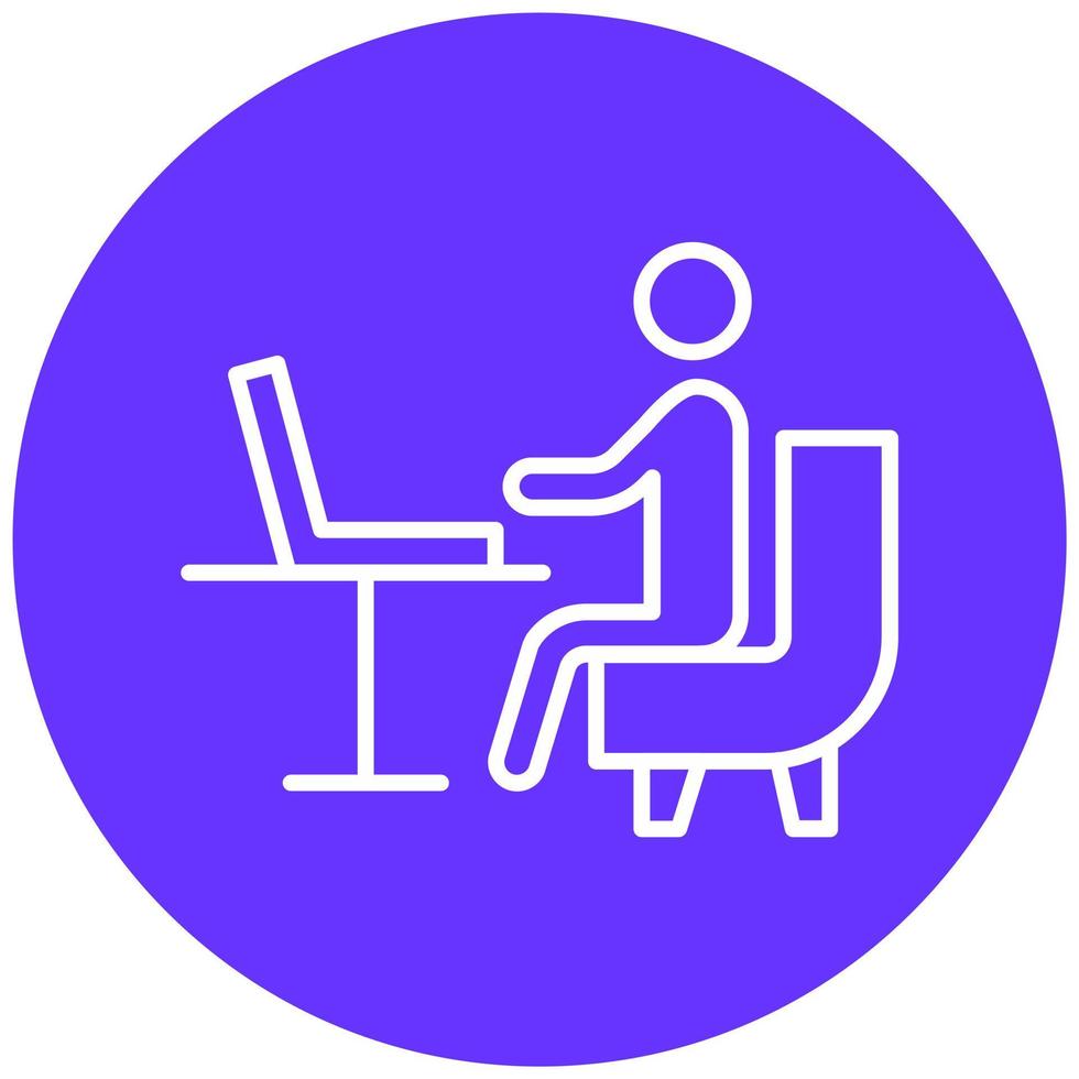 Working on Couch Icon Style vector