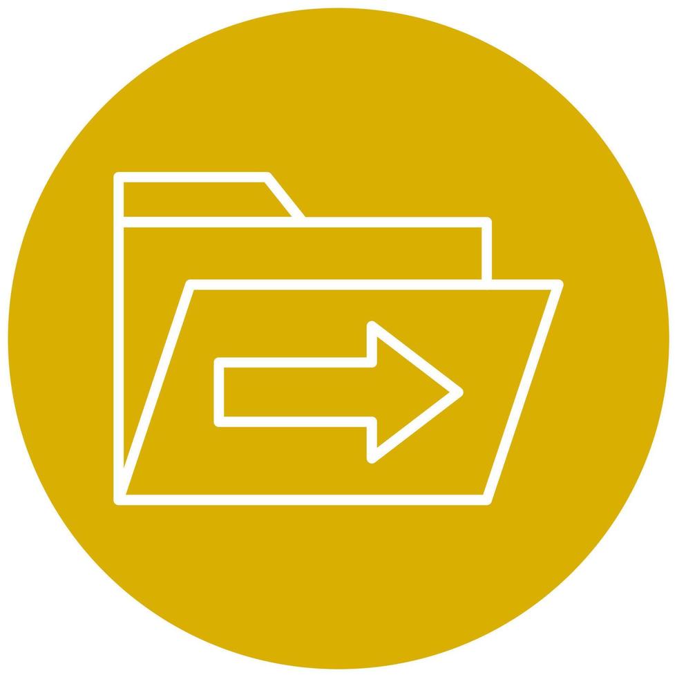 Send Folder Icon Style vector