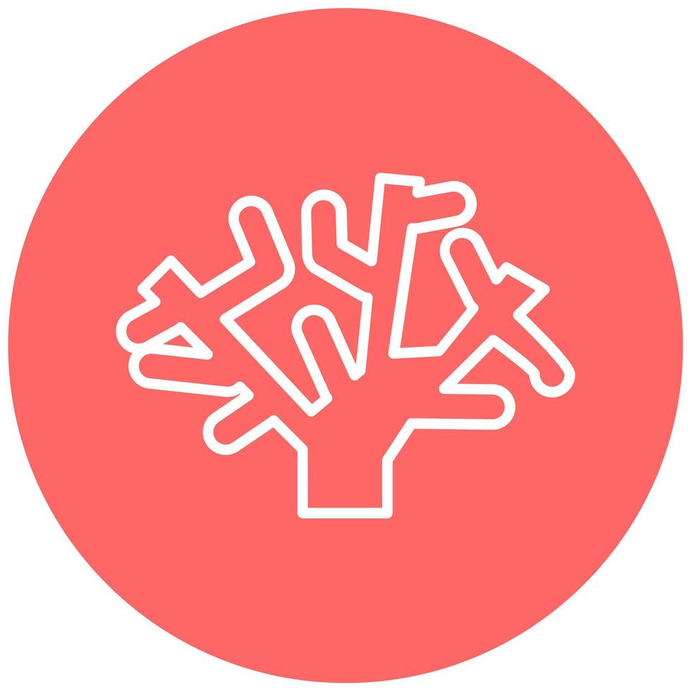 Coral Reef Icon Style vector