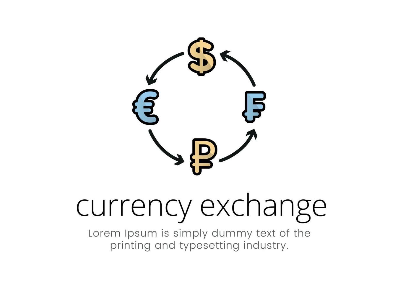 Finanzas ilustración en color. vector