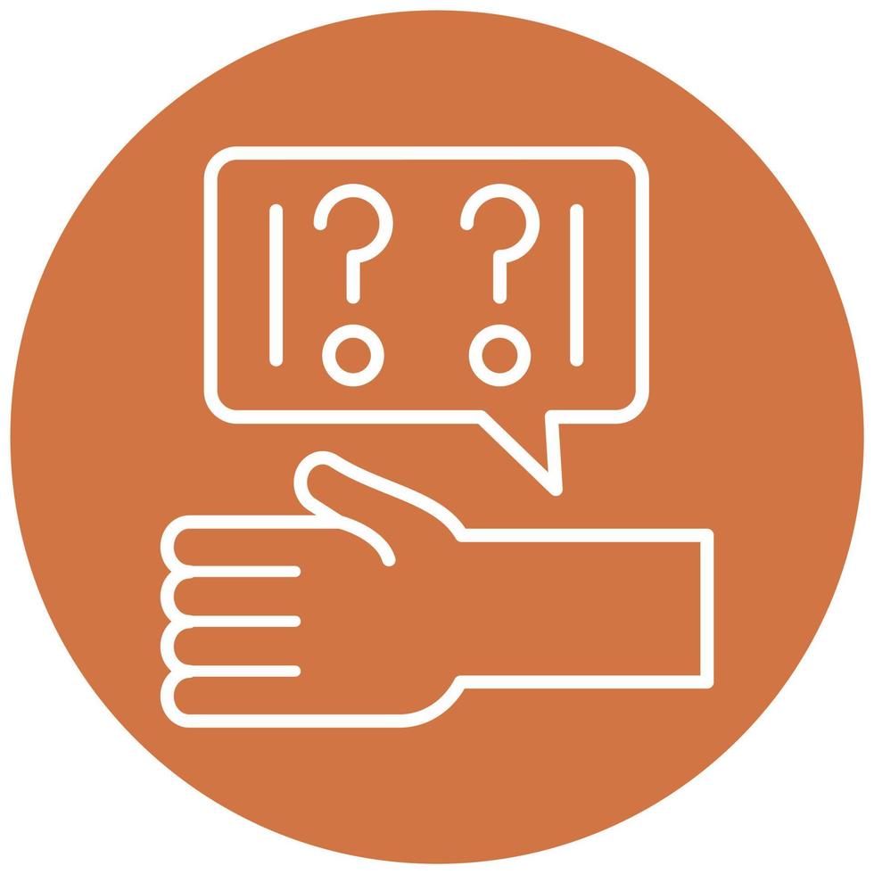 Ask For Help Icon Style vector