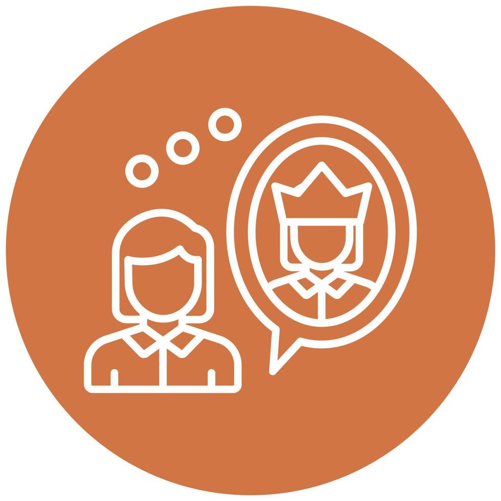 Self Esteem Icon Style vector