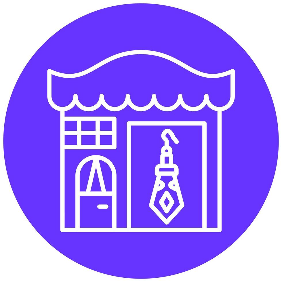 joyeria Tienda icono estilo vector