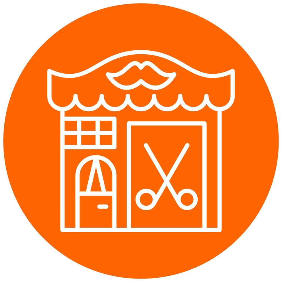 Barber Shop Icon Style vector