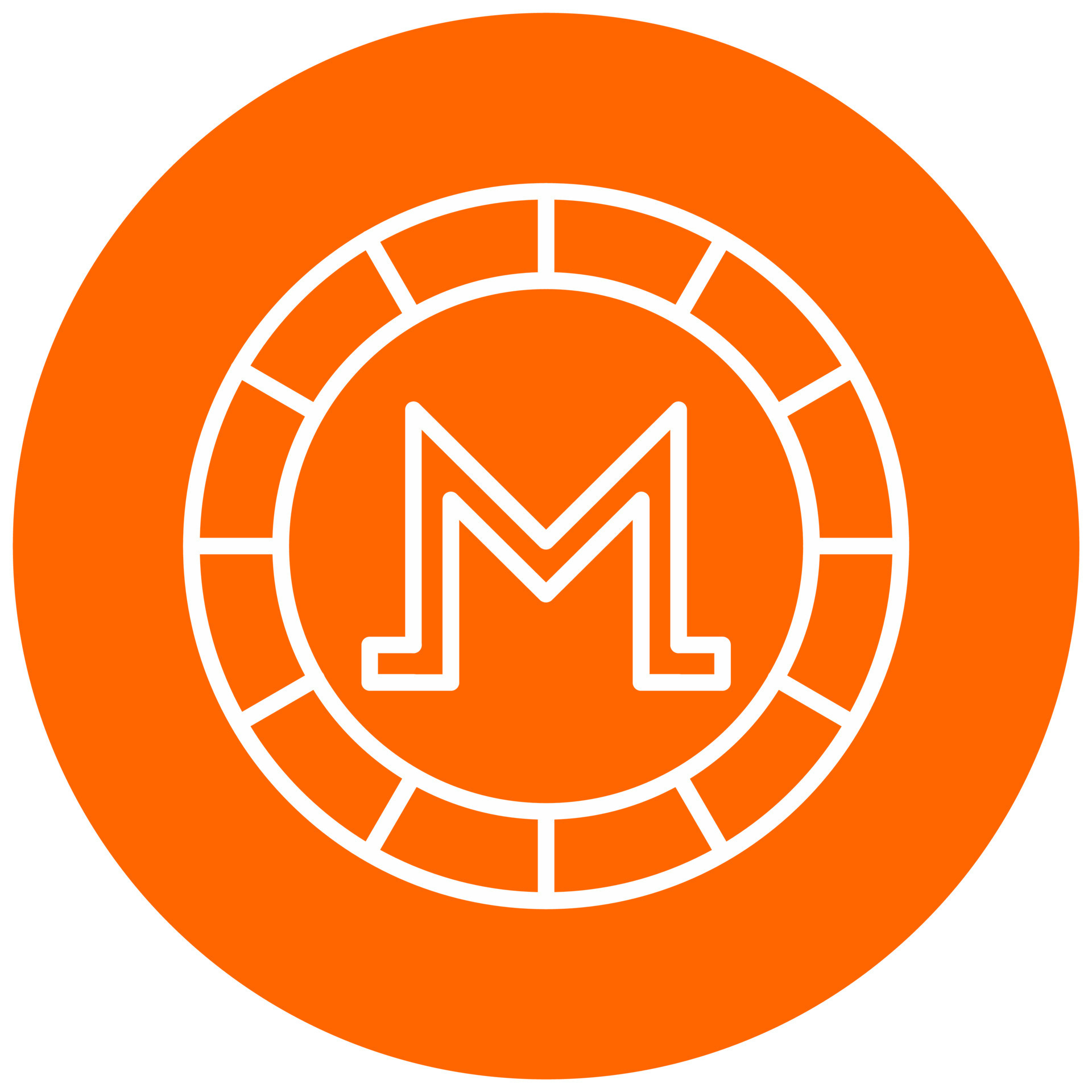 Monero Icon Style 22046532 Vector Art at Vecteezy