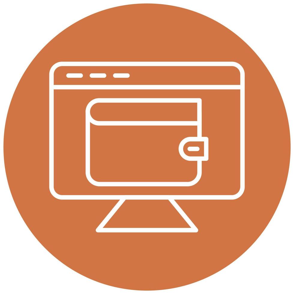 Digital Wallet Icon Style vector