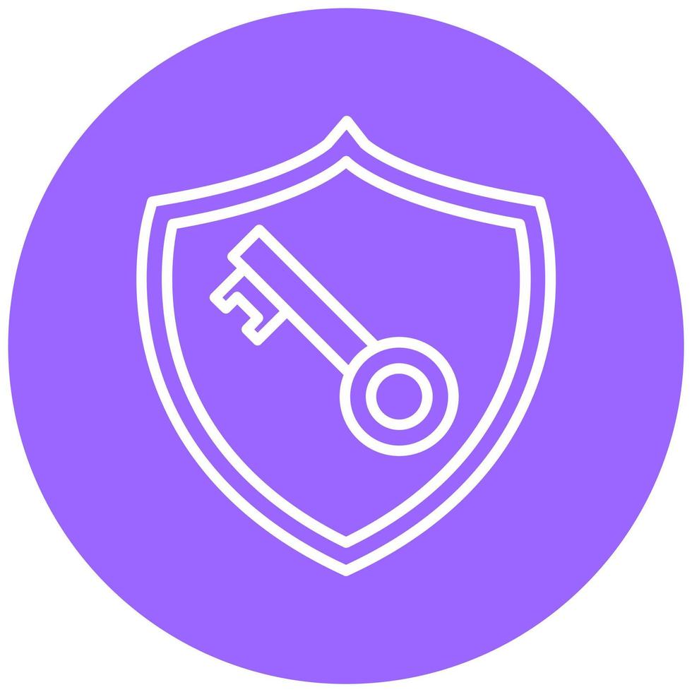 Private Key Icon Style vector