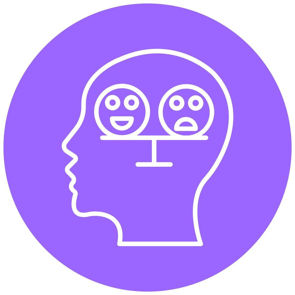 Balance Emotion Icon Style vector