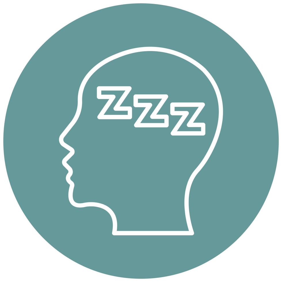 Fatigue Icon Style vector