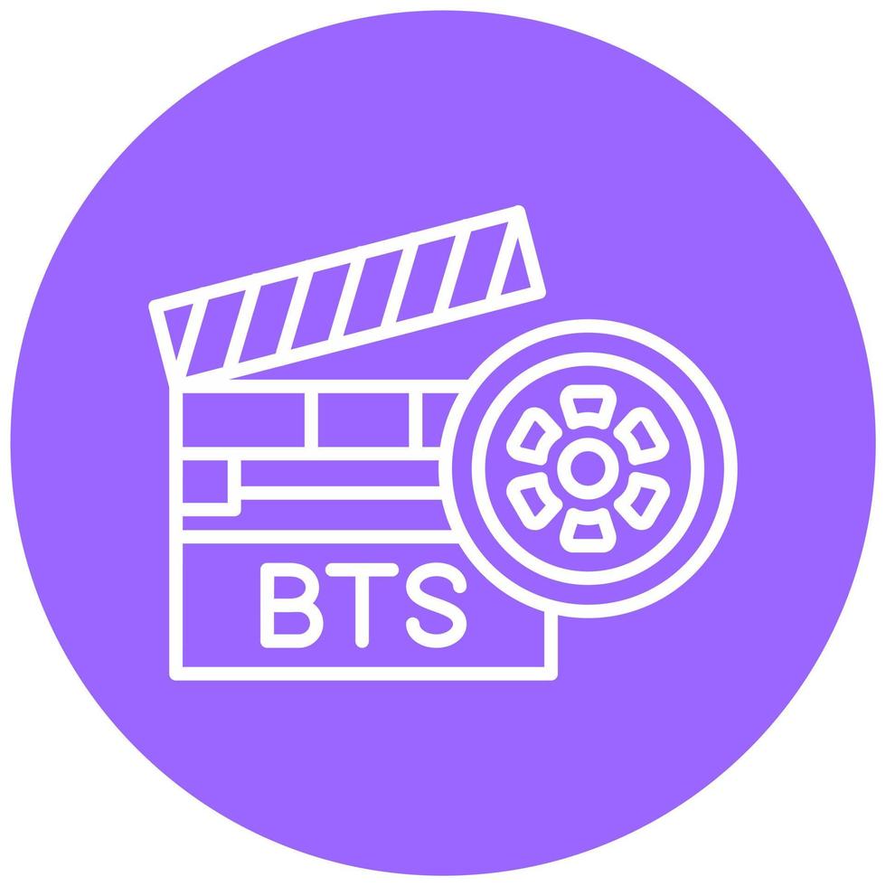 Behind The Scenes Icon Style vector