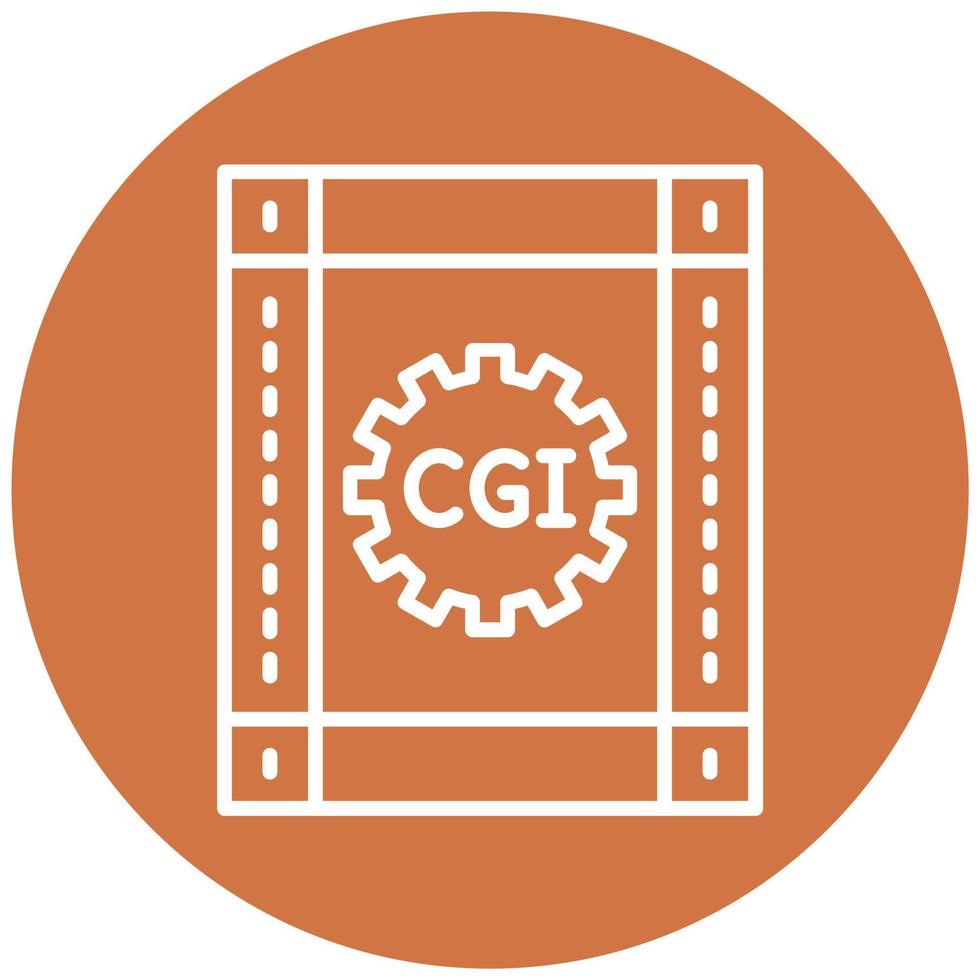 CGI Film Icon Style vector