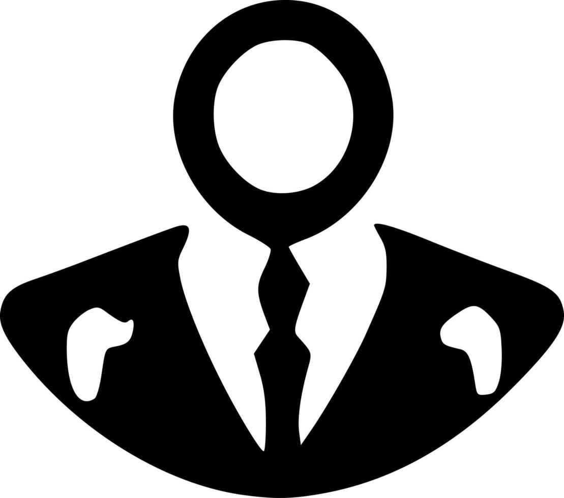 black man icon vector