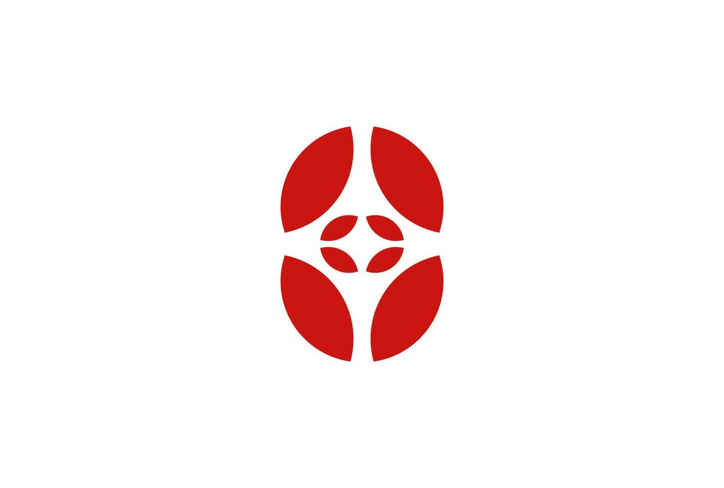Abstract flower logo icon vector design. Simple elegant linear symbol