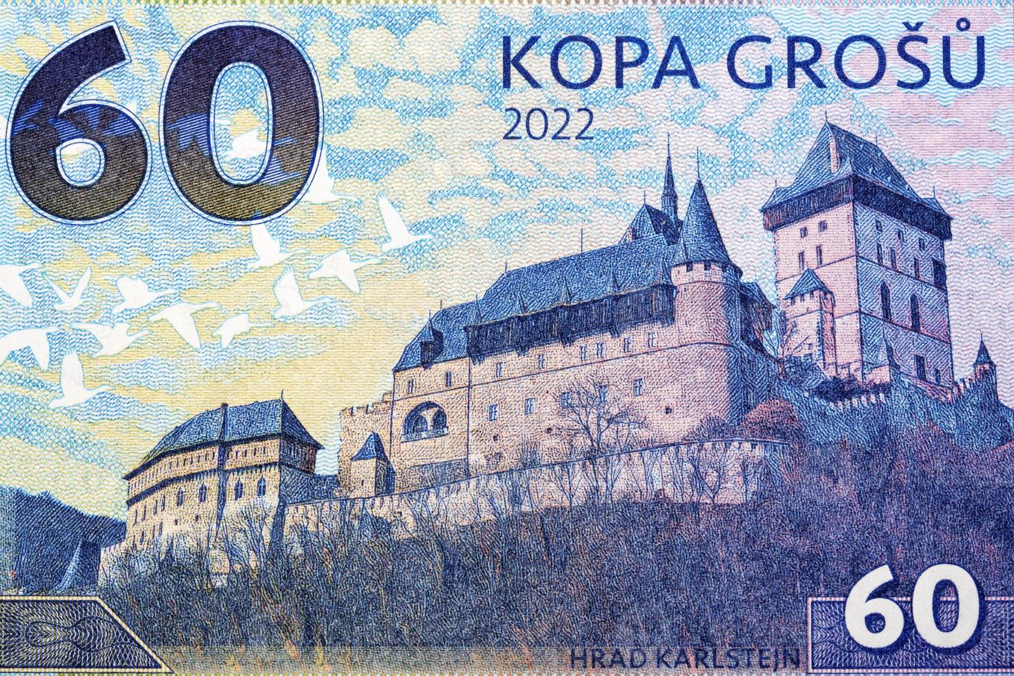 Karlstejn Castle from money photo