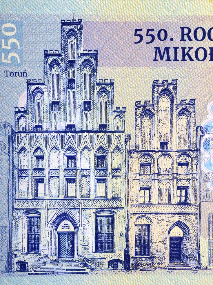 Torun City from money photo