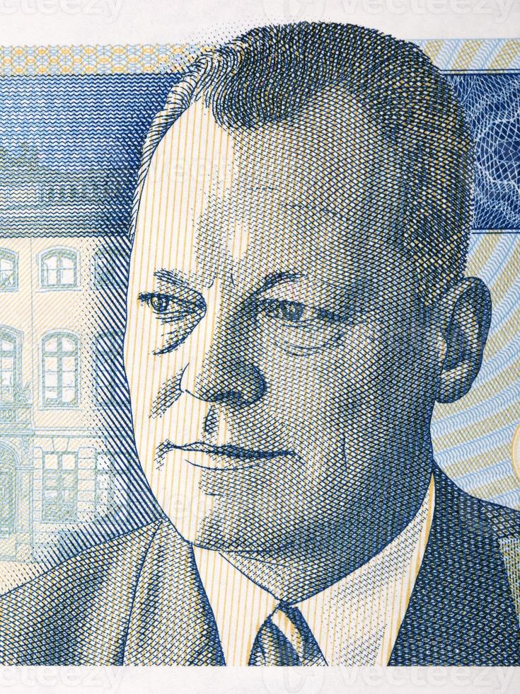 Willy Brandt a portrait from German money photo