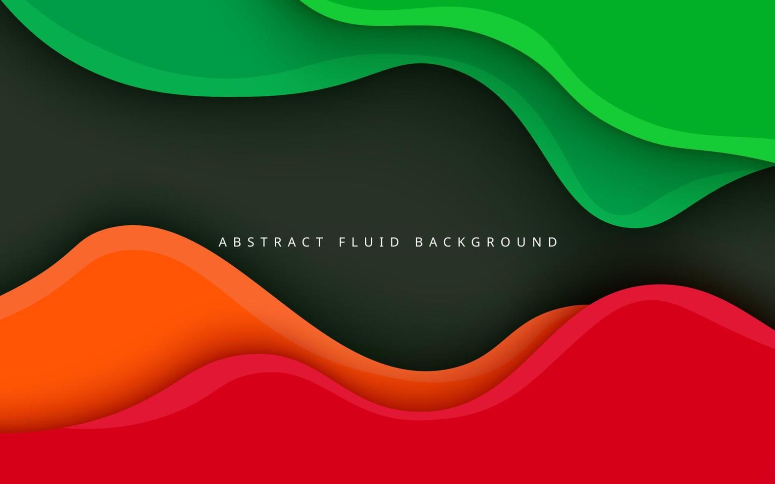 abstract orange, red, green gradient wavy overlap layers with modern texture background. eps10 vector
