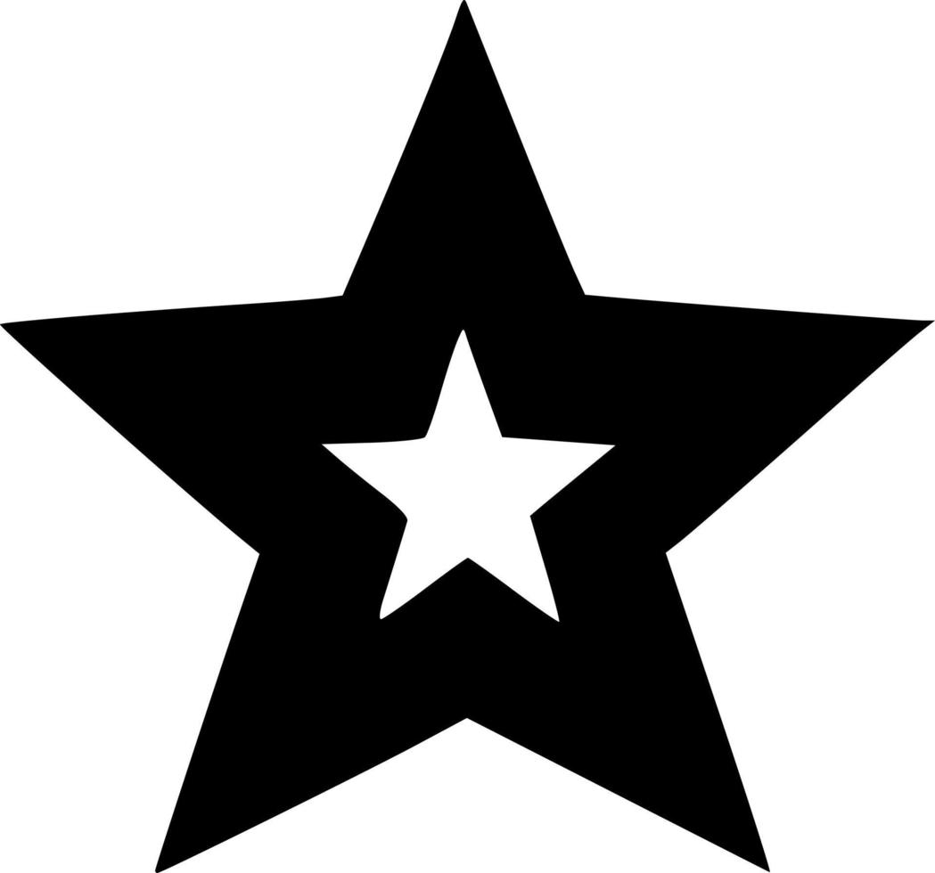 icono de estrella negra vector