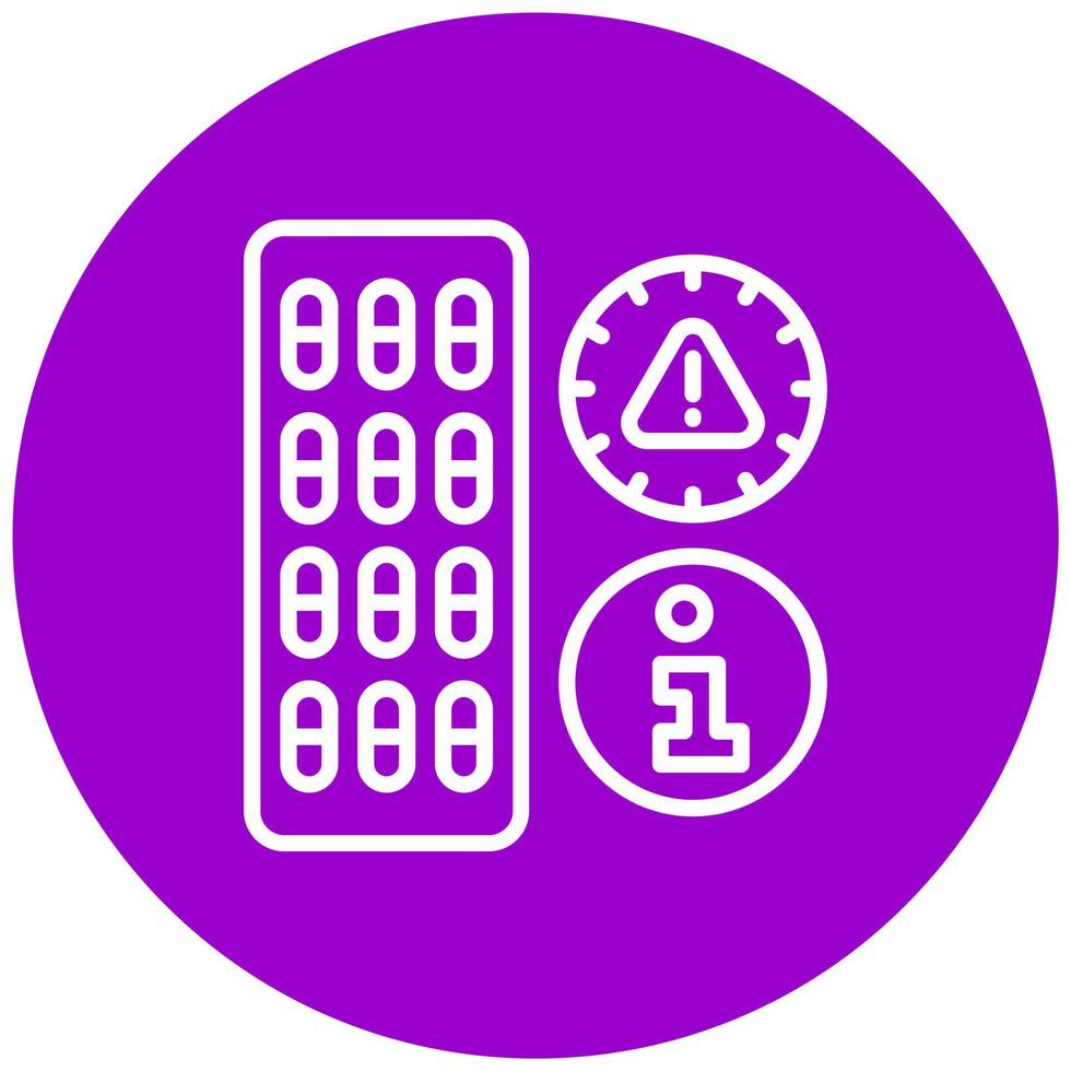 Expiry Date Info Vector Icon Style