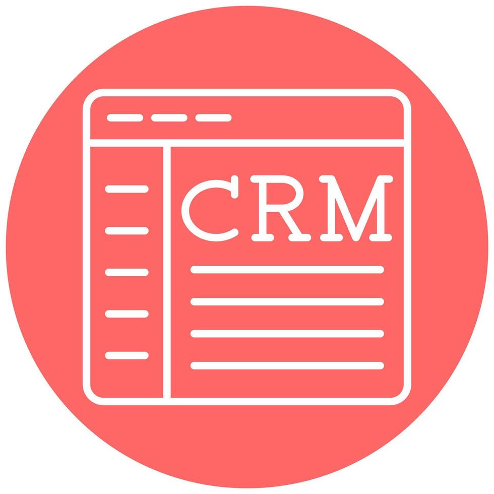 Crm Icon Style vector