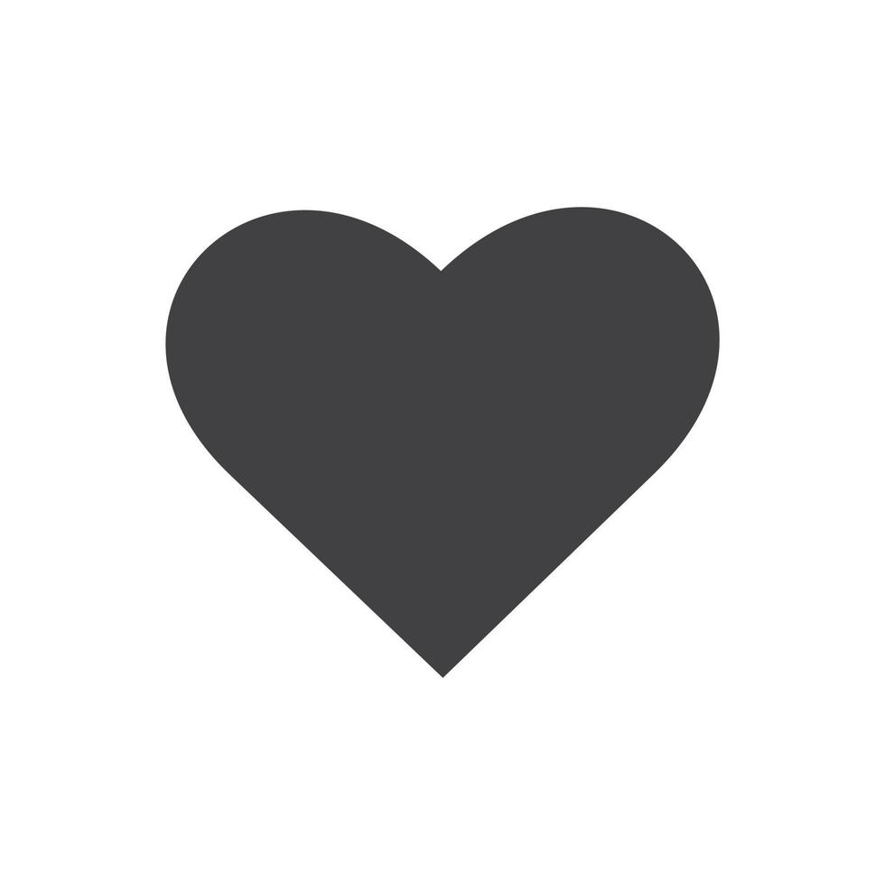 Heart vector icon, Love symbol