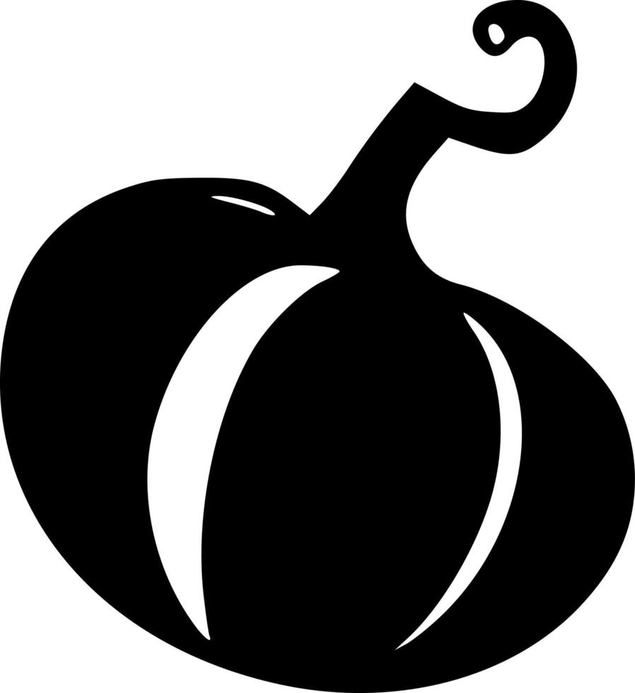 black pumpkin icon vector