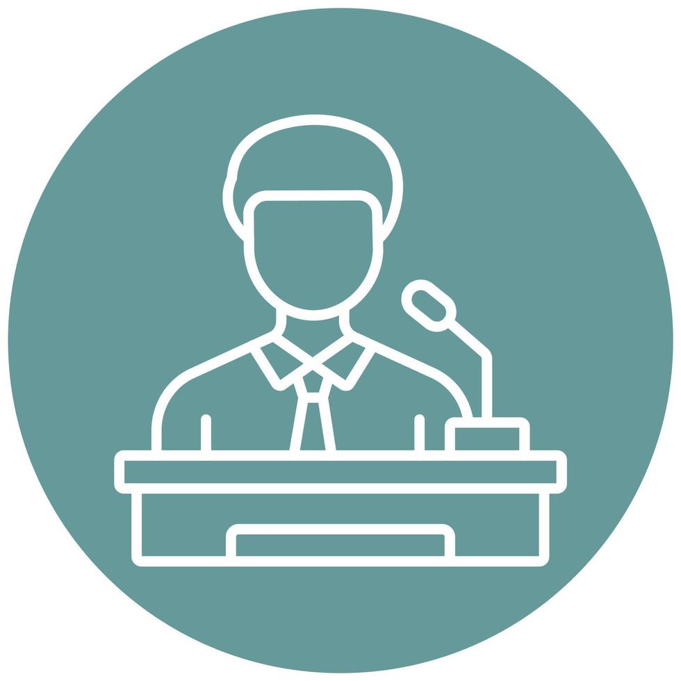 Assistant Minority Leade Vector Icon Style