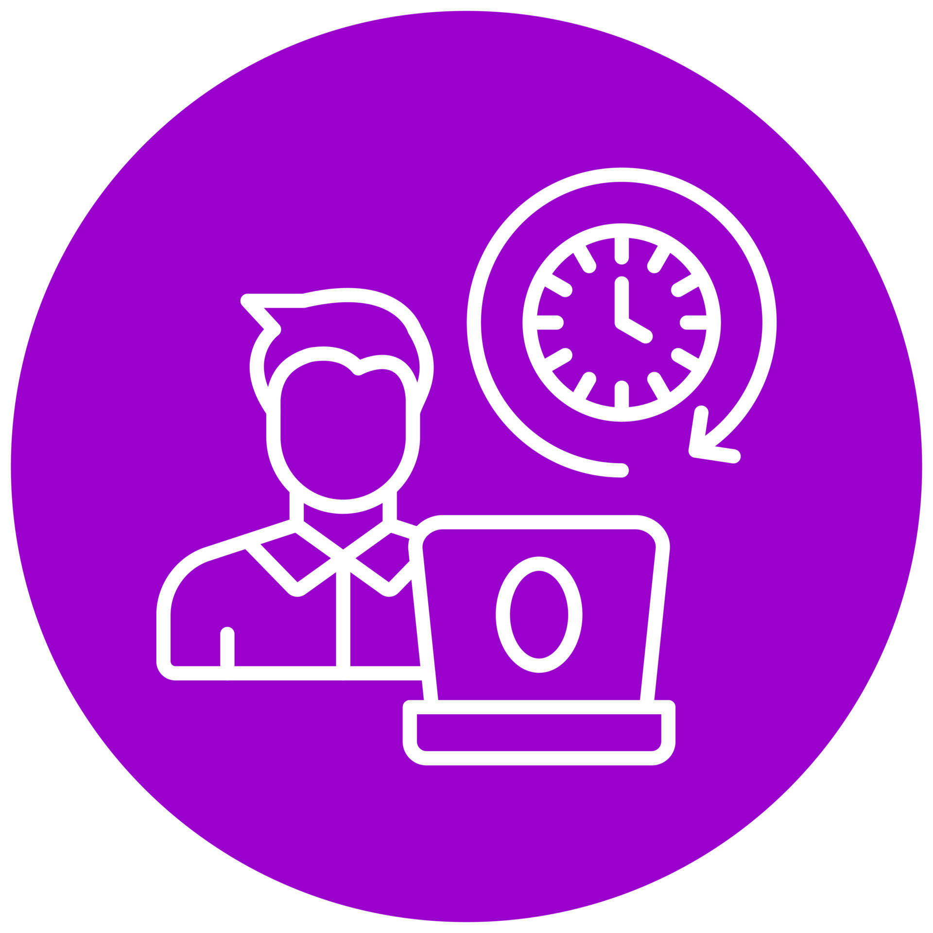 Full Time Job Vector Icon Style 22047370 Vector Art at Vecteezy