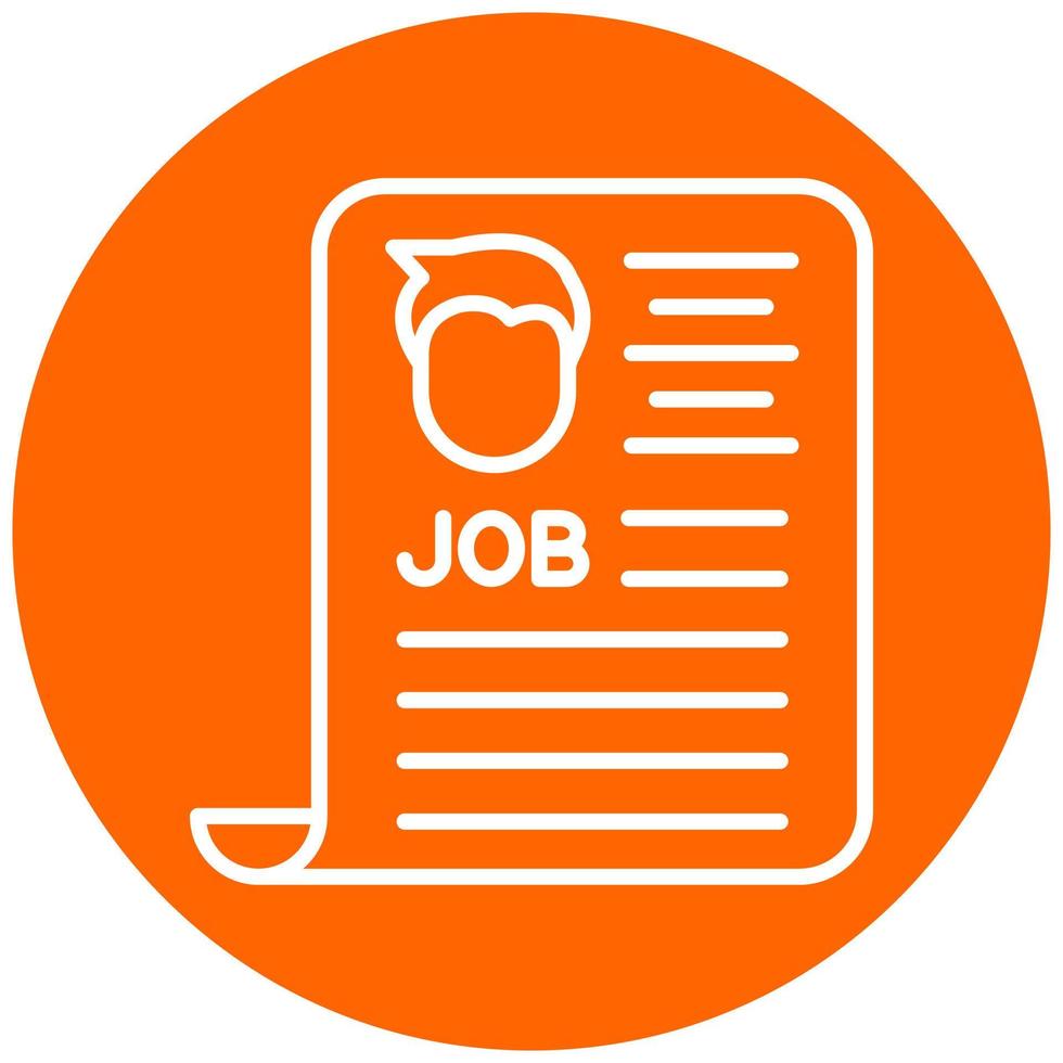 Job Ad Vector Icon Style