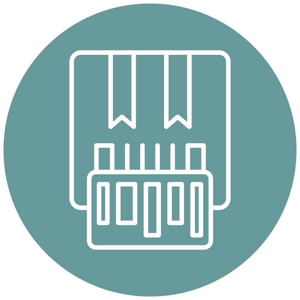 Stock Keeping Unit Vector Icon Style