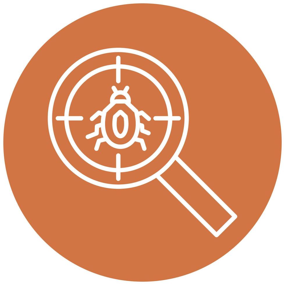 Bug Tracking Vector Icon Style