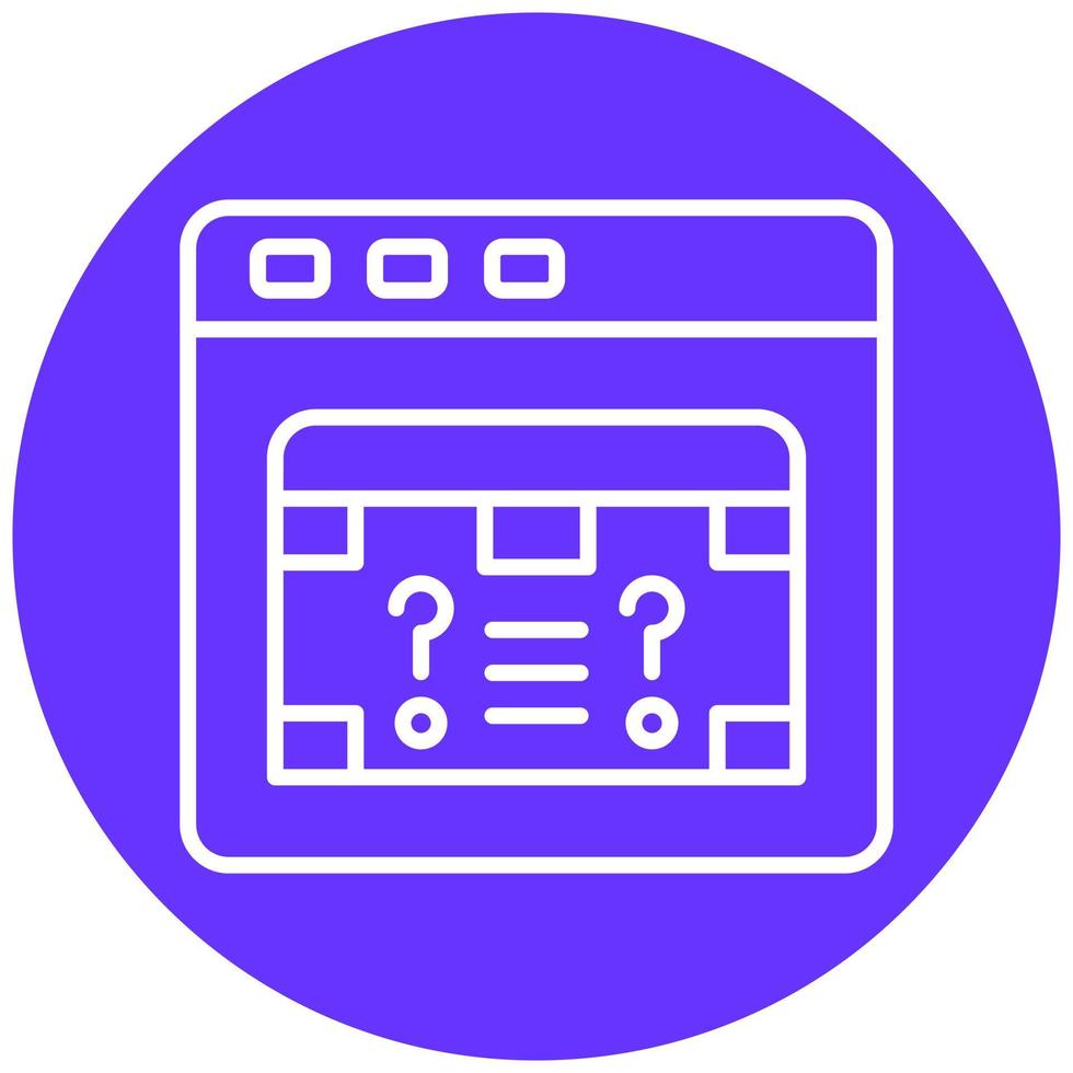 Game Mystery Vector Icon Style