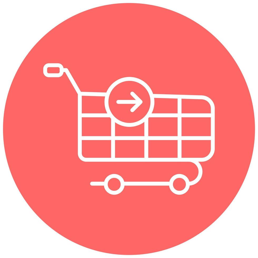 Continue Shopping Vector Icon Style