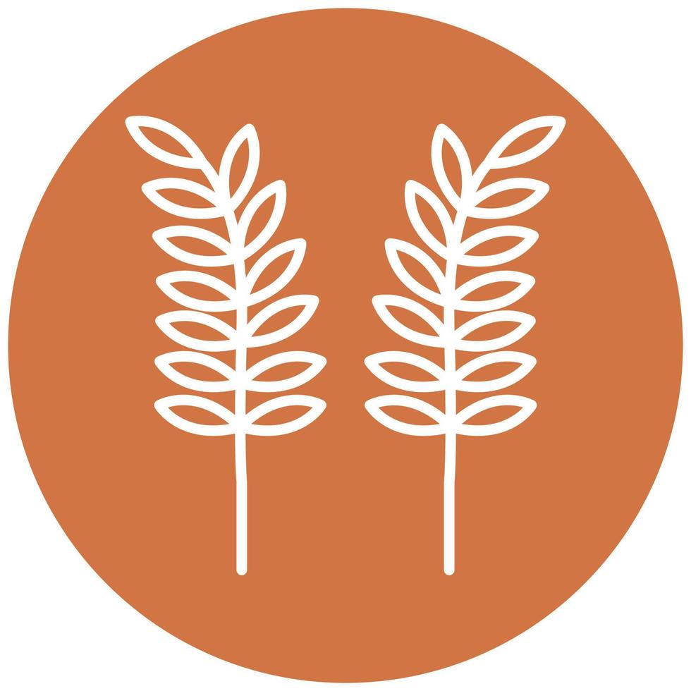 Sheaf of Rice Vector Icon Style