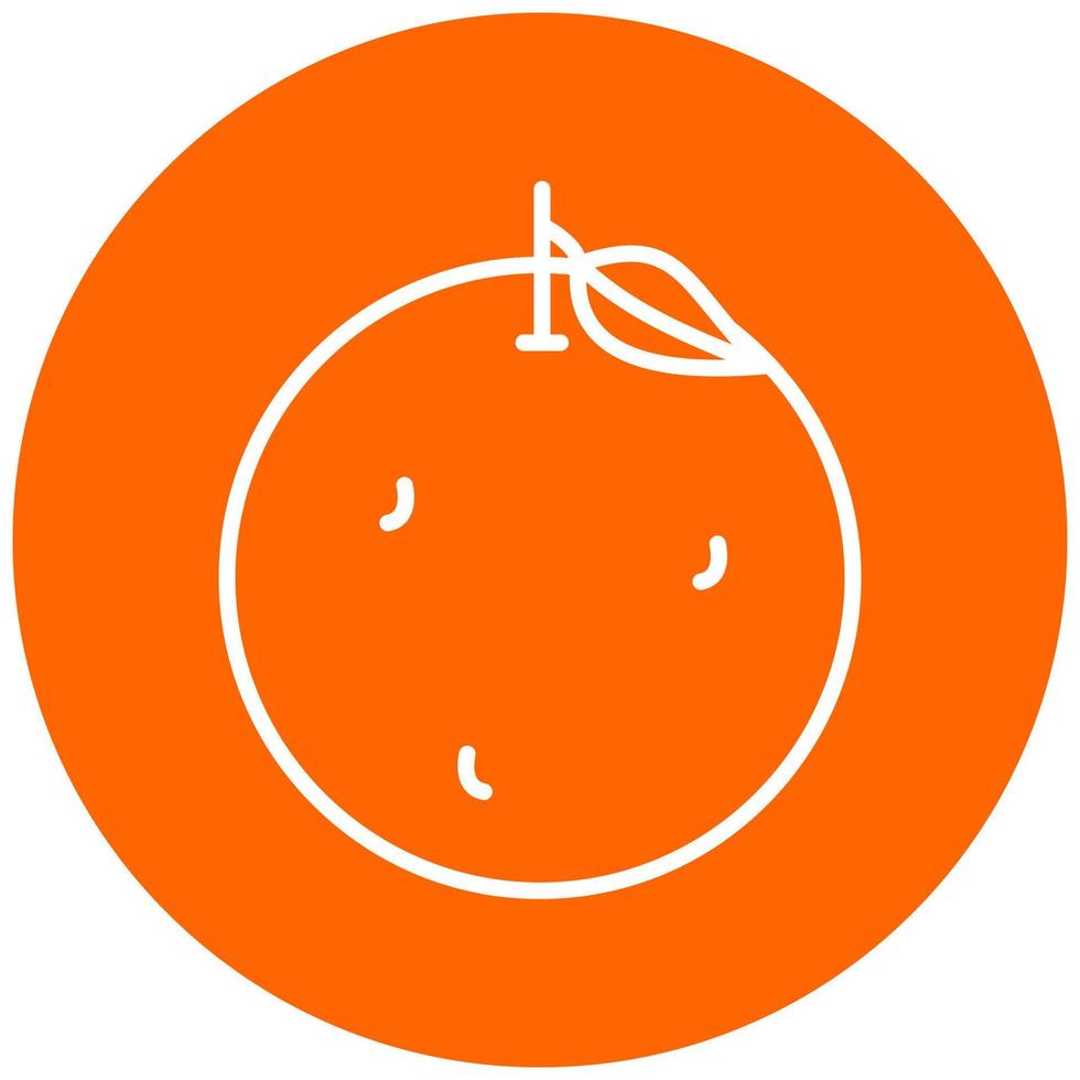 Tangerine Vector Icon Style