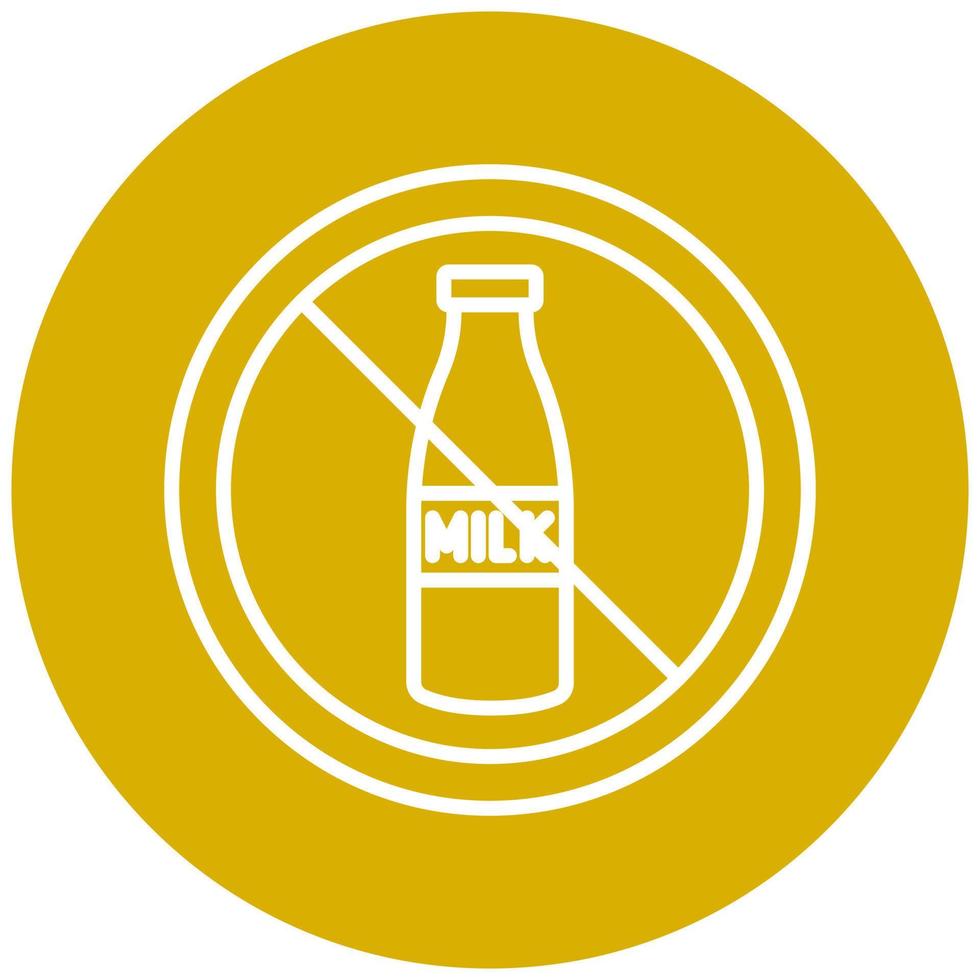 Lactose Free Vector Icon Style