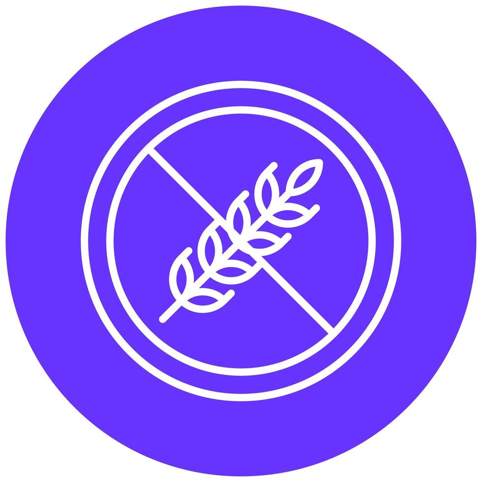 Gluten Free Vector Icon Style
