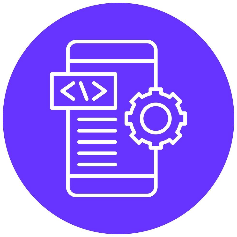 App Development Vector Icon Style