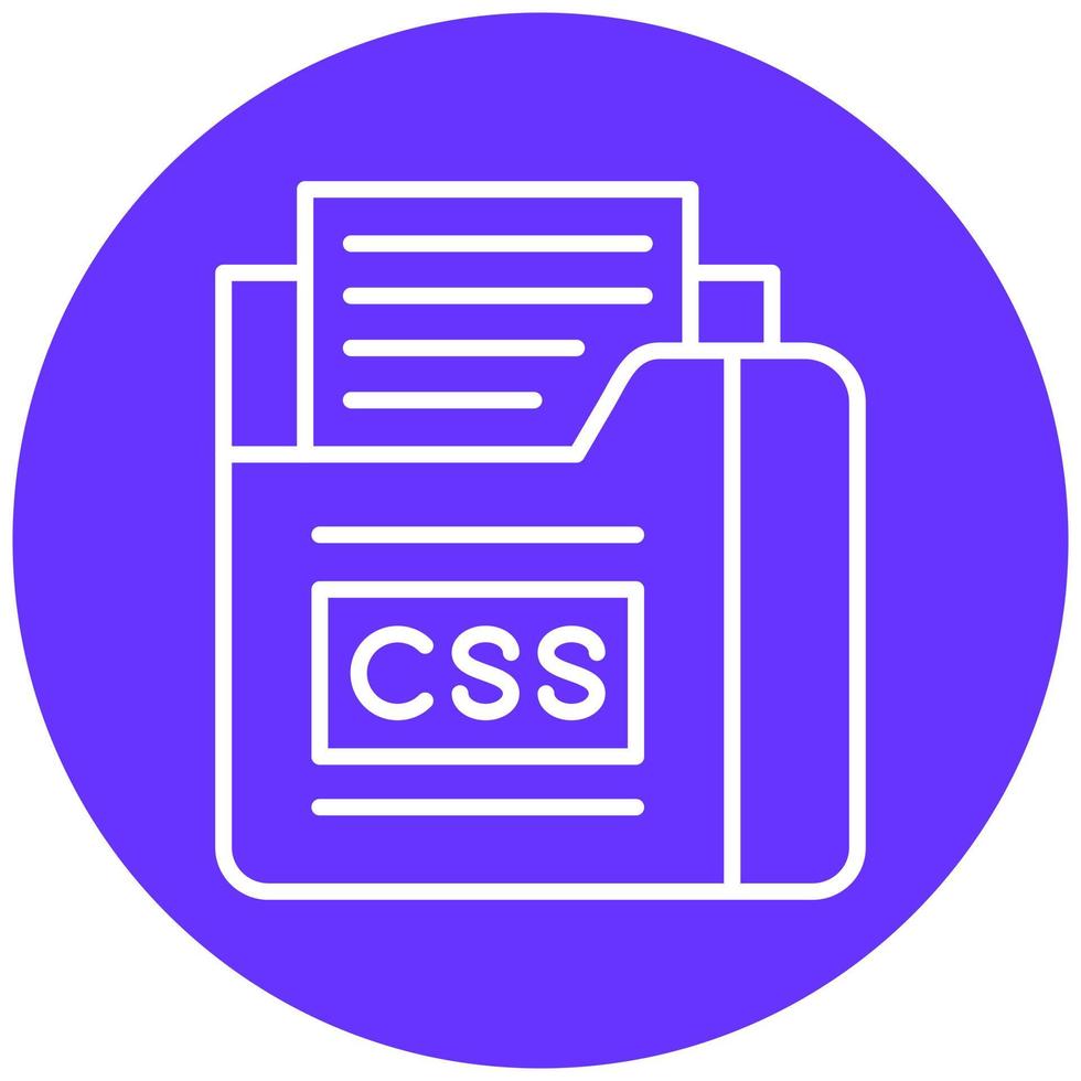 Css File Vector Icon Style