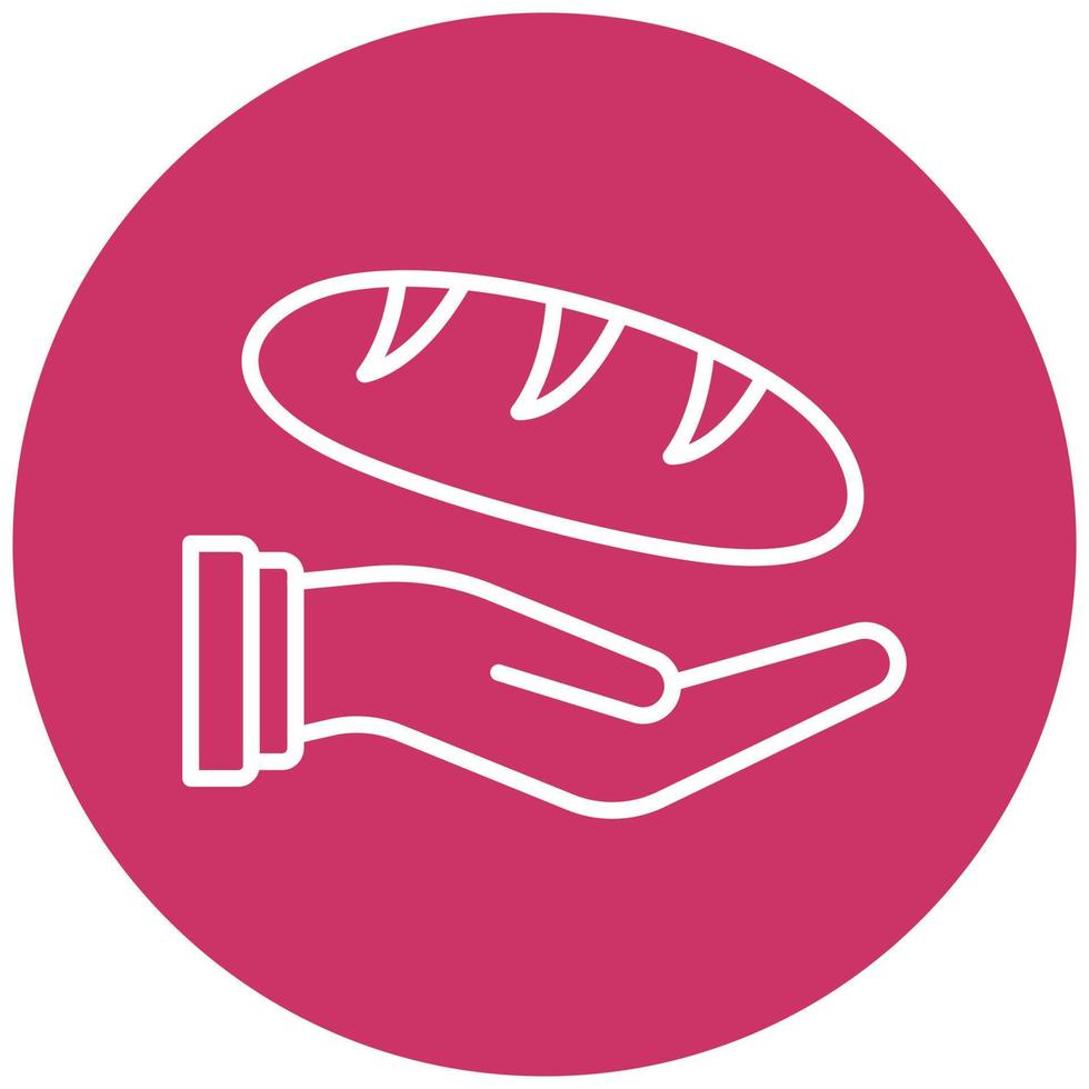 Bread Donation Vector Icon Style